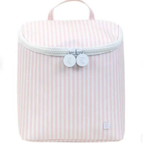 TRVL- Pimlico Striped Pink Take Away Insulated Bottle Bag