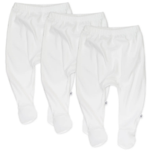 3-Pack Organic Cotton Footed Pants | Honest Baby Clothing