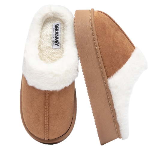 BERANMEY Thick-Soled Fuzzy Slippers for Women & Men - Cozy Platform House Shoes with Anti-Slip Sole, Warm Plush Lined Indoor Outdoor Short Ankle Slippers