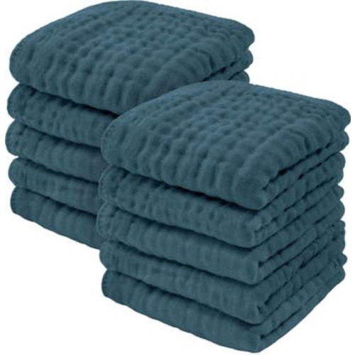 Muslin Washcloths - Pack of 10