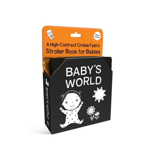 Baby's World: A High-Contrast Crinkle Fabric Stroller Book for Babies - (High-Contrast Stroller Books) by Duopress Labs (Bath Book)