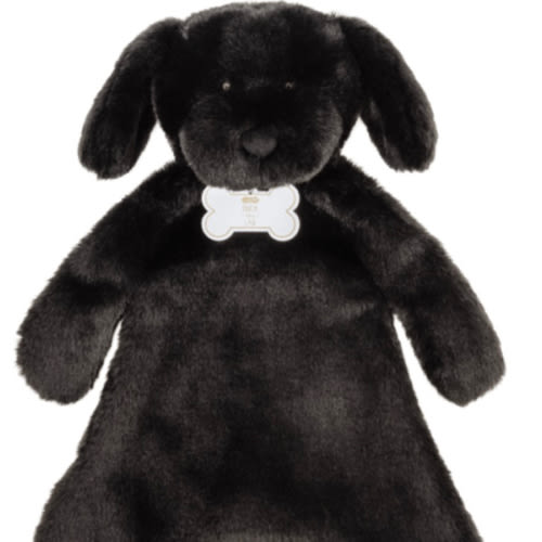 Black Lab Plush Woobie | Cuddly Companion for Comfort | Mud Pie