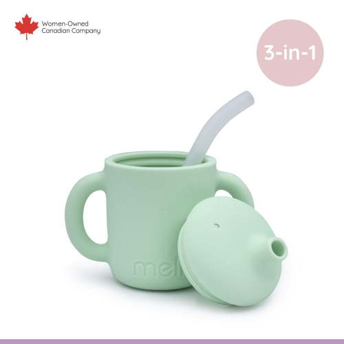 Melii 3-in-1 Silicone Sippy Cup for Babies and Toddlers, 5.4 oz / 160 ml - Walmart.ca
