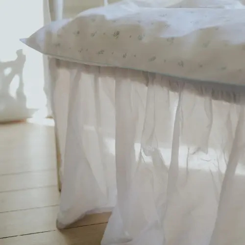 Crib Skirt - Ivory