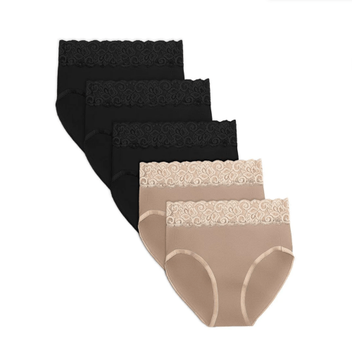 High-Waisted Postpartum Underwear in Neutral (5-Pack)