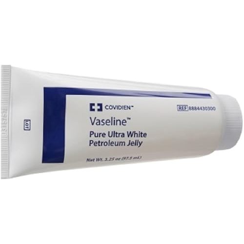 Vaseline Pure Ultra White Petroleum Jelly, Kendall, 3-Pack, 3.25 oz. Each