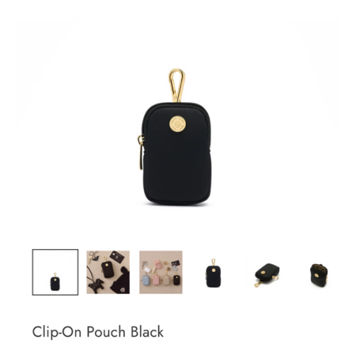 HAPP Brand Clip-On Pouch in Black
