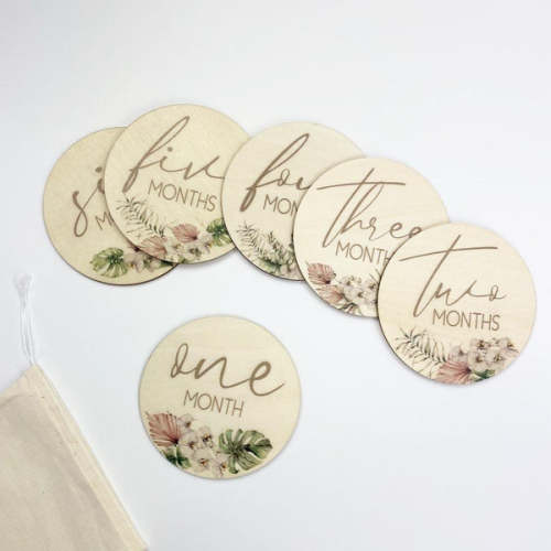 Orchid Baby Milestone Cards