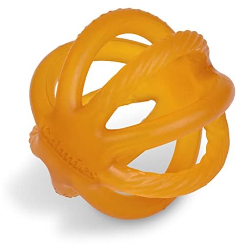 Teether for Babies Without BPA, 100 Percent Natural Rubber Toy for Infants, Plant Based, No Parabens, No PVC, and No Phthalates, Unscented