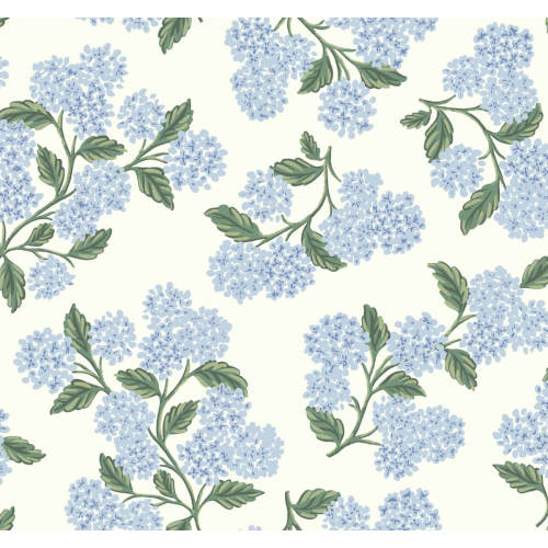 Rifle Paper Co. Hydrangea Wallpaper - Blue & White