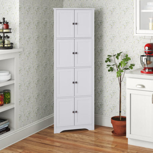 Lark Manor™ Arunya 4-Tier 68" Corner Kitchen Pantry Storage Cabinet with 8 Doors & Reviews | Wayfair