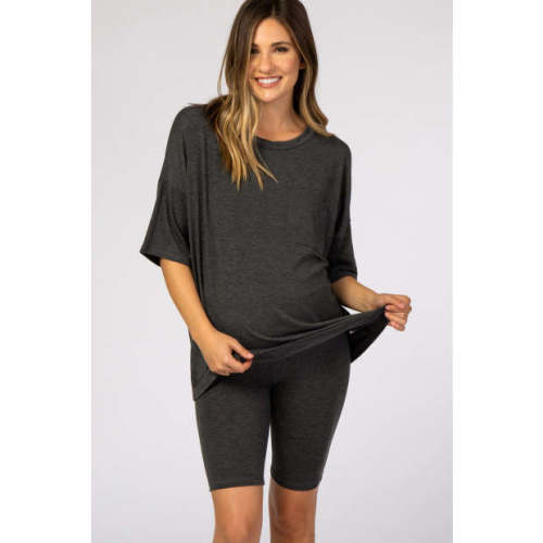 PinkBlush Maternity Biker Short Maternity Sleep Set
