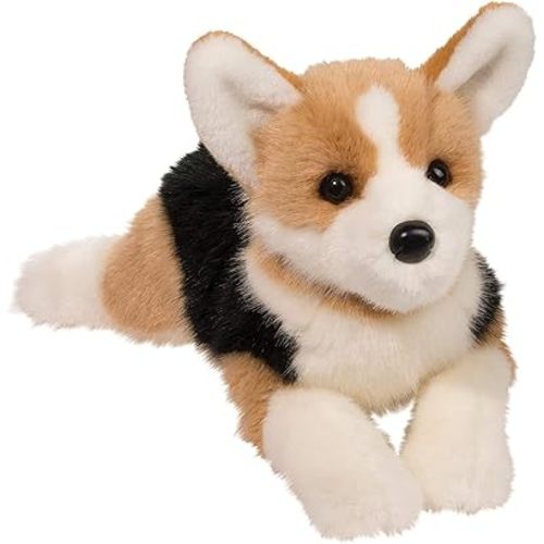 Douglas Konner Tri-Color Corgi Dog Plush Stuffed Animal - 19-Inches Long