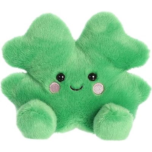 Aurora® Adorable Palm Pals™ Chance Clover™ Stuffed Animal - Pocket-Sized Play - Collectable Fun - Green 5 Inches