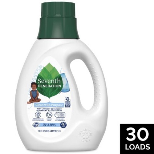 Seventh Generation Baby Natural Free & Clear Laundry Detergent - 45 Fl Oz