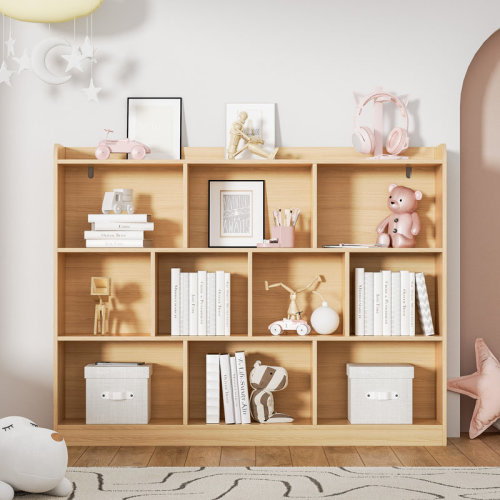 Latitude Run® White Cube Bookshelf, Wooden Bookcase With 3 Tier Open Shelves, 10-cube Storage Shelf For Living Room, Bedroom, 55.1" W X 42.5" H & Reviews | Wayfair