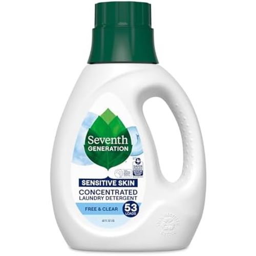 Seventh Generation Laundry Detergent, Free & Clear, 40 oz, 53 Loads