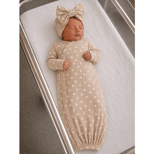 Almond Bloom / Organic Pointelle Gown