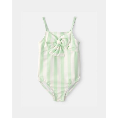 Toddler Girl 1-Piece Striped Swimsuit - Green/Ivory | Carter's