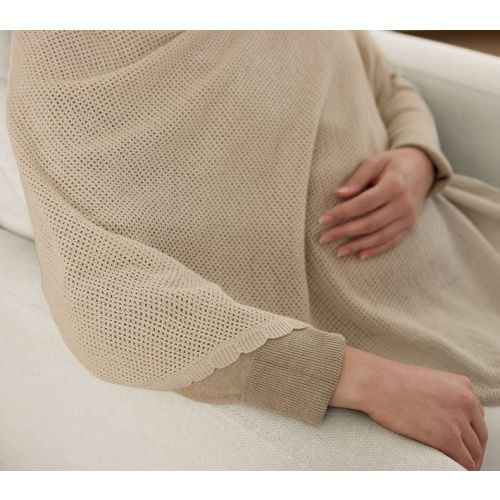 Knit Nursing Shawl