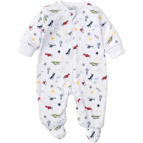 Kissy Kissy Baby-Boys 3-6M Aviators Print Footie With Zipper
