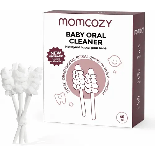Momcozy Baby Tongue Cleaner Baby Toothbrush Disposable Oral Cleaner 40Count