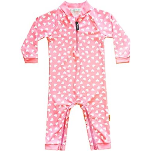 weVSwe Baby Girl Toddler Rash Guard Swimsuit Sun Protection Beachwear Zipper Bathing Suit 0-3 Years