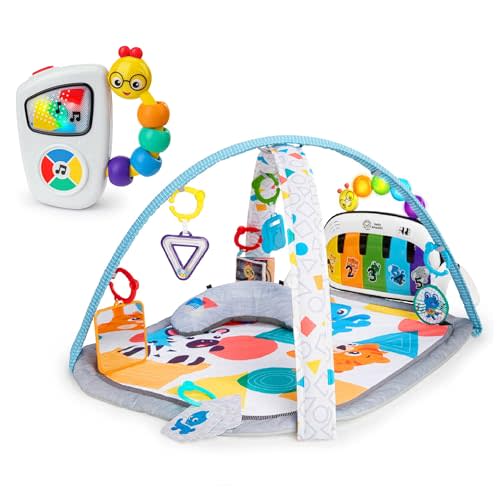 Baby Einstein Kickin Tunes 5-in-1 Bundle, Music & Language Discovery Gym & Take Along Musical Baby Toy, for Ages 0 Months and Up