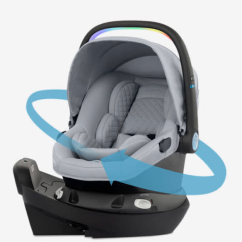 Evenflo Revolve180 LiteMax NXT Rotational Infant Car Seat with SensorySoothe - Quartz