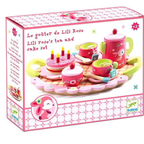 Lilli Rose Tea Party Wooden Tea Set