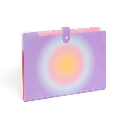 U Brands 6 Pocket Expanding File Purple Head in The Clouds