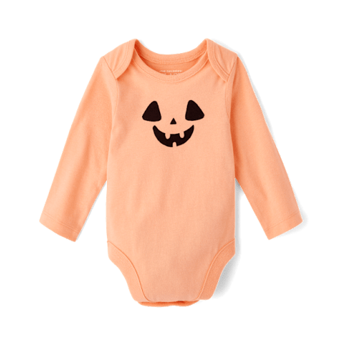 Baby First Halloween Graphic Bodysuit - Coral
