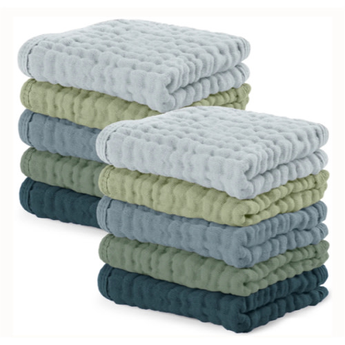 Muslin Washcloths in Multi-Boy – Comfy Cubs