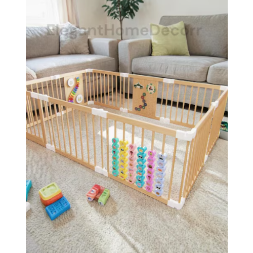 Wooden Baby Playpen
