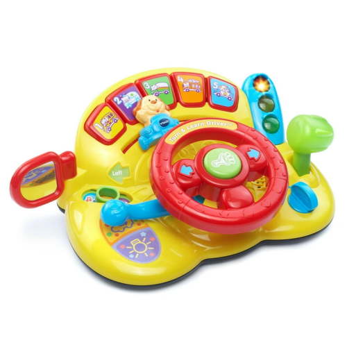 VTech Infant Toddler Turn and Learn Driver Toy, Teaches Animals, Colors