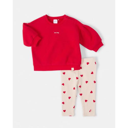 Australian Cotton Lantern Sleeve Rib Leggings Set - Kmart