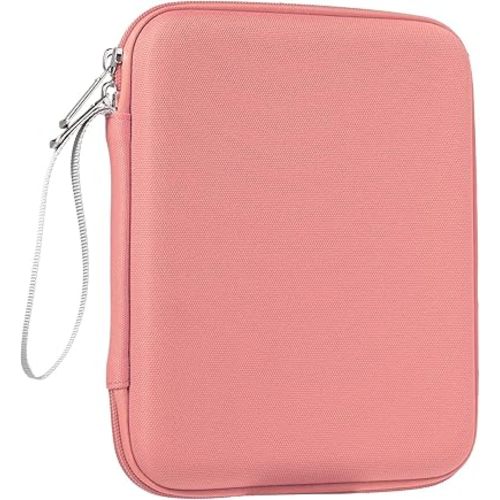 Card Case Holder Binder Album for Yoto Card Carrier Storage Organizer, Portable Folder with Zipper Strap for Audiobook Cards Pink 120-Pocket