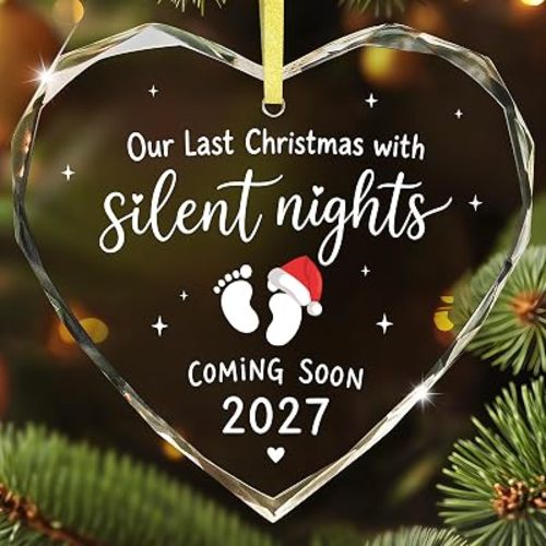FaCraft Gifts for Expecting Parents Baby Pregnancy Announcement Ornament