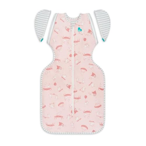 Love to Dream Swaddle Up Stage 2 | Baby Sleep Sack Transition Swaddle 6-9 Months | Helps Baby Sleep Arms-Free When They Start Rolling | L 19-24 lbs, Max Height 30", 0.2 TOG (75-81F) Pink