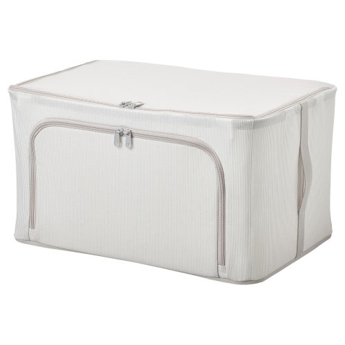 HEMMAFIXARE Storage case - fabric stripe/white/gray 13 ½x20x11 "