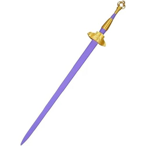 Rumi's Sword, Silver Fantasy Weapon, Cosplay & Halloween Costume Accessory, Cartoon Movie Prop, Anime Collectible for Fans (Purple)