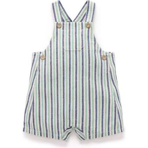 Striped Overalls, 0-3M