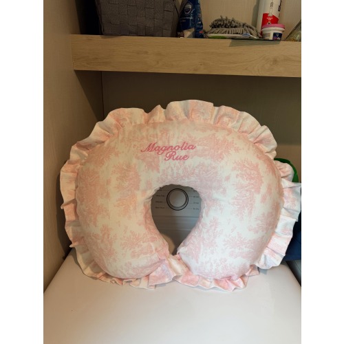 Custom Toile Ruffle Boppy Cover