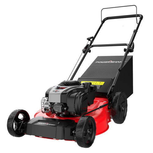 PowerSmart 21-inch 140cc 4-Cycle Gas Powered Push Walk-Behind Mower, 2-in-1 Bag