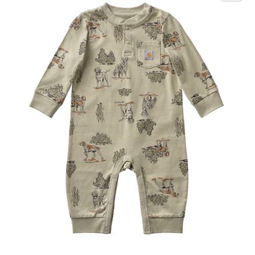 Boys' Long Sleeve Dog Print Coverall (Baby) | Carhartt