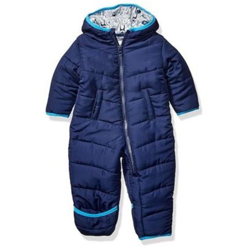 Carter's Baby Boys' Penguin Cozy Snowsuit Pram, Navy Blue, 6-9 Months