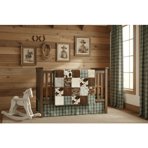 Prairie Cowboy Western Crib Bedding - Boy Nursery - DBC Baby Bedding Co – DBC Baby Bedding Co