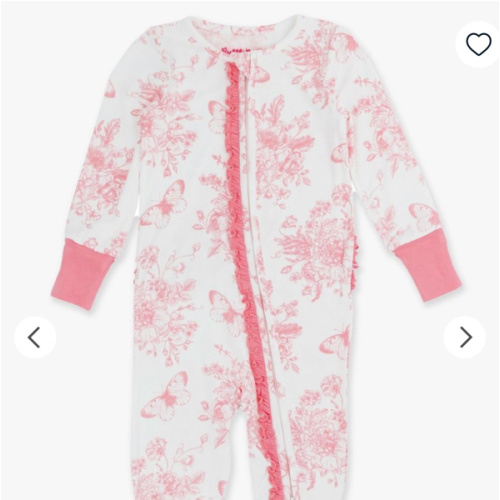Convertible Ruffle One Piece Pajama, Bamboo Viscose