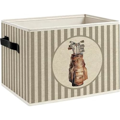 Golf Sports Nursery Foldable Storage Bins Box with Handles