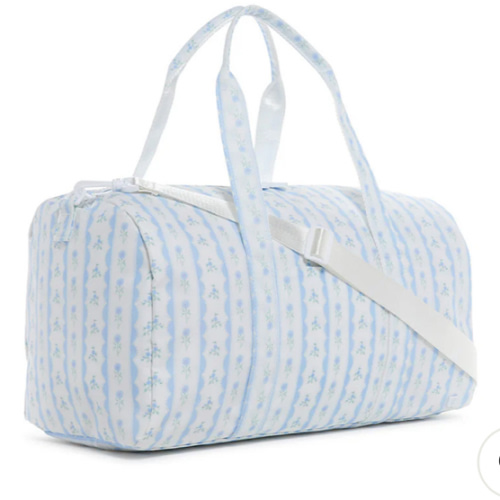 Duffel - Weekender - Ribbon Floral Blue